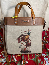 Load image into Gallery viewer, Canvas Art Tote Crossbody Bronc